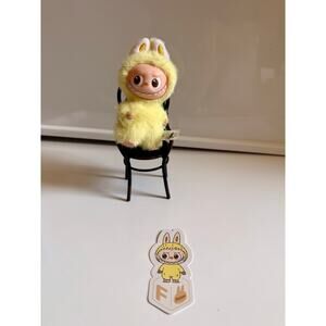 Authentic Pin for love Lububu plush letter : F Popmart V4